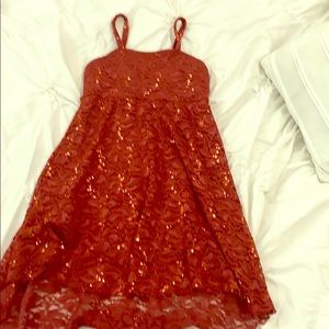 Burnt Orange Part Dress